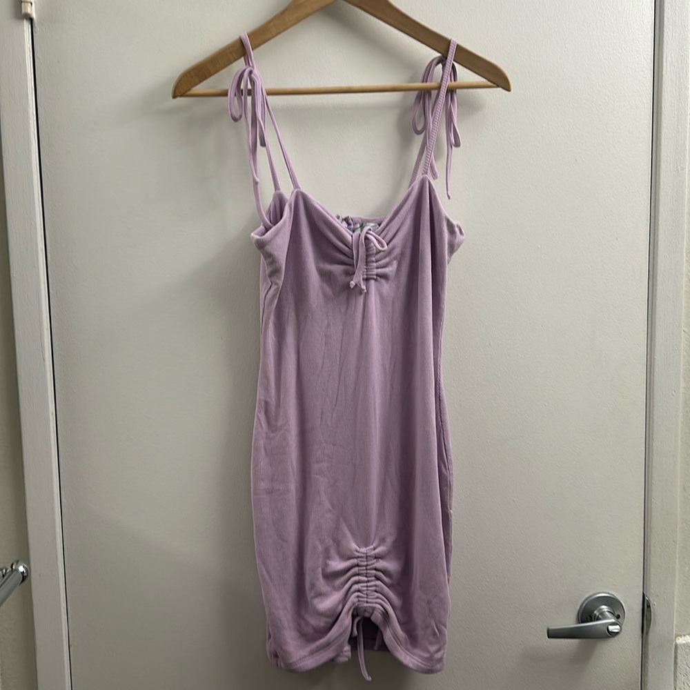 Ribbed mini dress